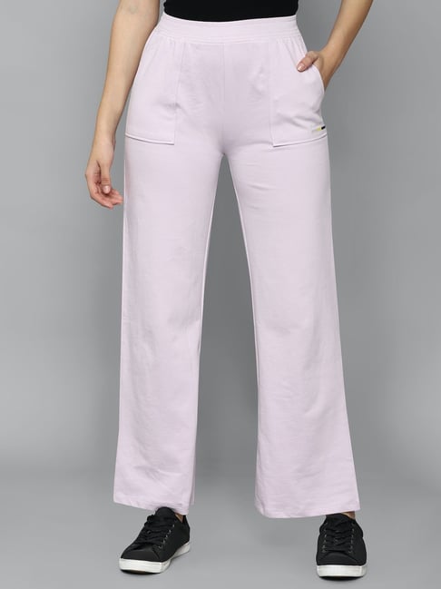 Buy Allen Solly Purple Regular Fit Trousers for Women Online  Tata CLiQ