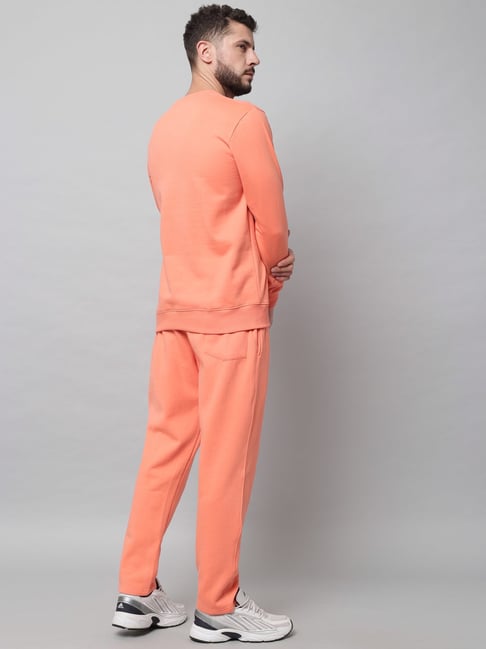 Buy GRIFFEL Peach Regular Fit Tracksuit for Men s Online Tata CLiQ