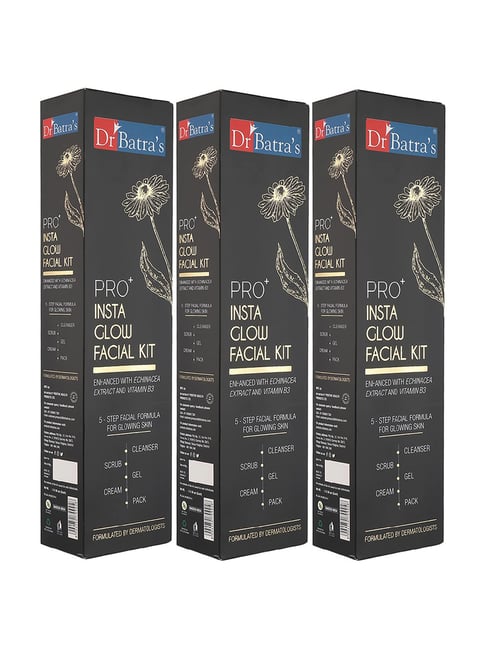 Dr. Batra's Pro+ Insta Glow Facial Kit - Pack of 3