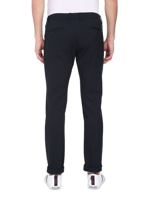 Buy U.S. POLO ASSN. Solid Cotton Slim Fit Men's Chinos | Shoppers Stop