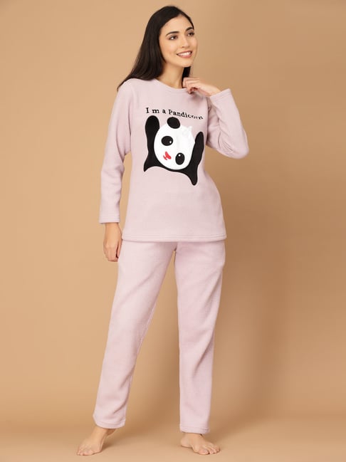 Pink discount fleece pyjamas