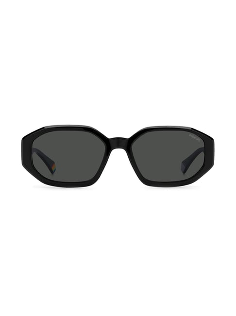 Polaroid Wayfarer Style Polarised Sunglasses - Black/Grey | Catch.com.au