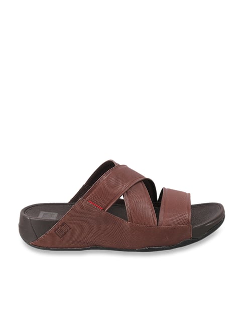 Buy FitFlop Men's Brown Cross Strap Sandals for Men at Best Price