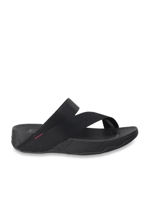 FitFlop Men's Black Toe Ring Sandals