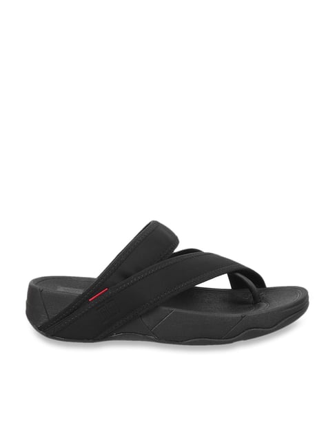 Buy FitFlop Men's Black Toe Ring Sandals for Men at Best Price
