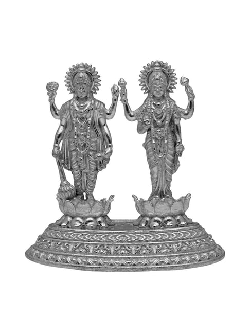 Sri Jagdamba Pearls 0.8 Silver Lakshmi Narayan Idol-picture-43