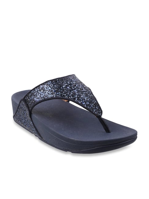 Buy FitFlop Women's Navy Thong Wedges for Women at Best Price