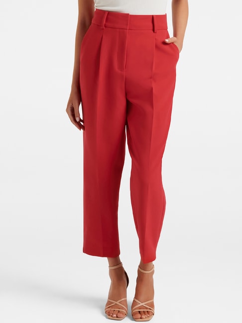 Red Seam Detail Flared Suit Trousers | Womens Trousers | Select Fashion-as247.edu.vn