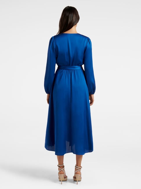 Buy Forever New Blue Wrap Dress for Women's Online @ Tata CLiQ