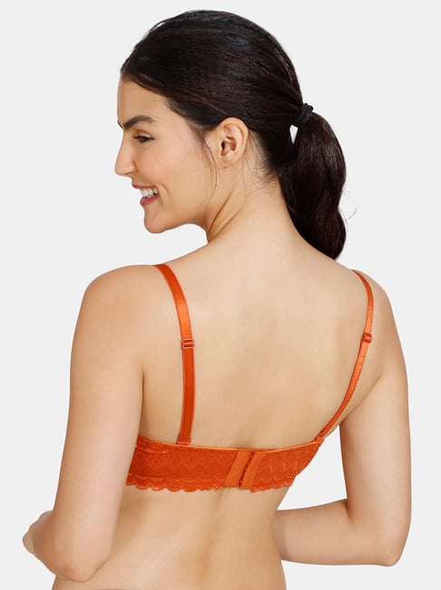 Buy Zivame Orange Half Coverage Balconette Bra for Women's Online @ Tata  CLiQ
