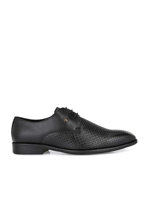 Alberto Torresi Men's Black Derby Shoes