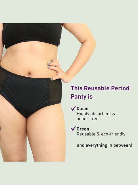 High Waist Period Undies for Winged Pads
