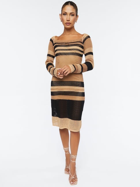 knee length dresses for ladies Serafina Striped Maxi Dress main image 1