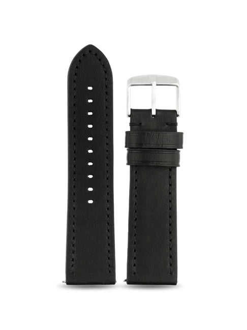 Buy Online 24 mm Black Genuine Leather Straps for Men - 1001211824s/p |  Titan