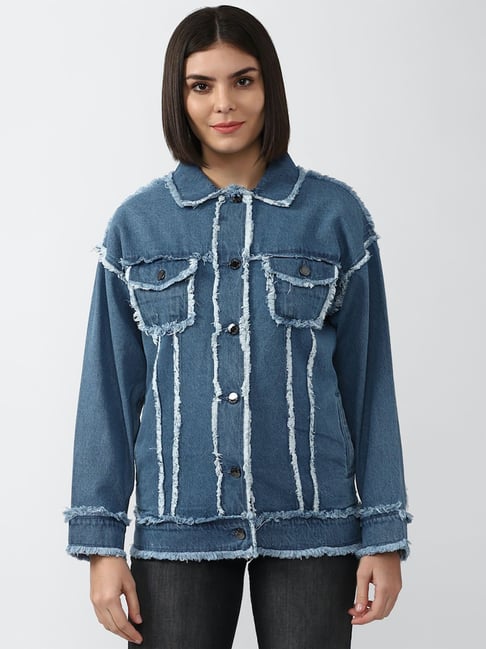 Forever 21 hotsell oversized denim jacket