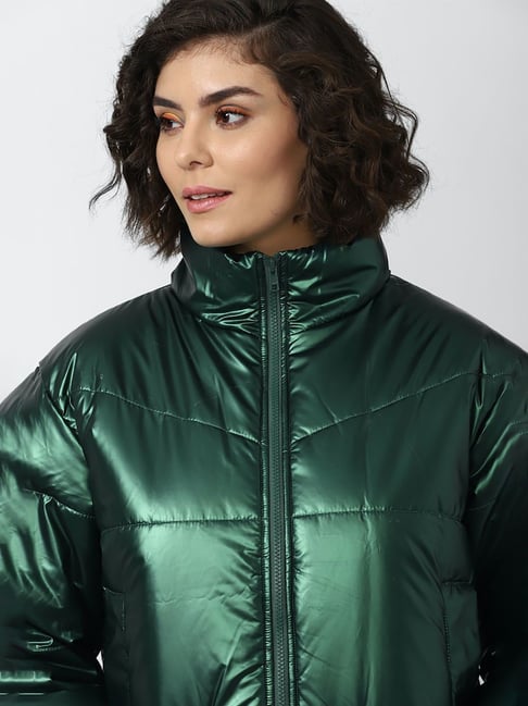 Forever 21 Green Regular Fit Jacket