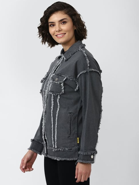 Buy Forever 21 Grey Regular Fit Jacket for Women Online Tata CLiQ