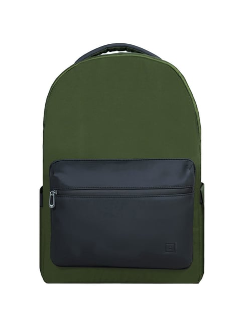 Carriall Classic Olive Polyester Medium Laptop Backpack