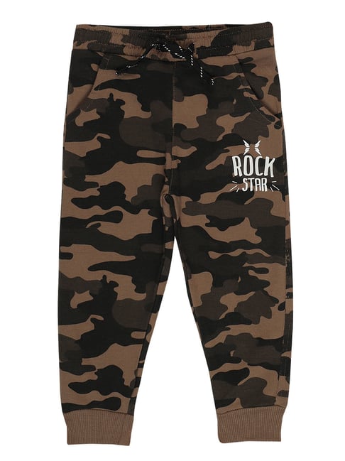 Buy Bodycare Kids Brown Camouflage Joggers for Infants Boys