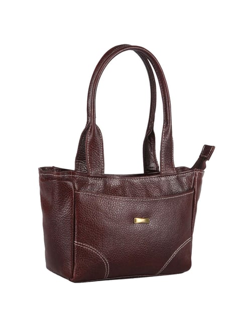 Buy Genwayne Brown Solid Medium Shoulder Bag Online At Best Price