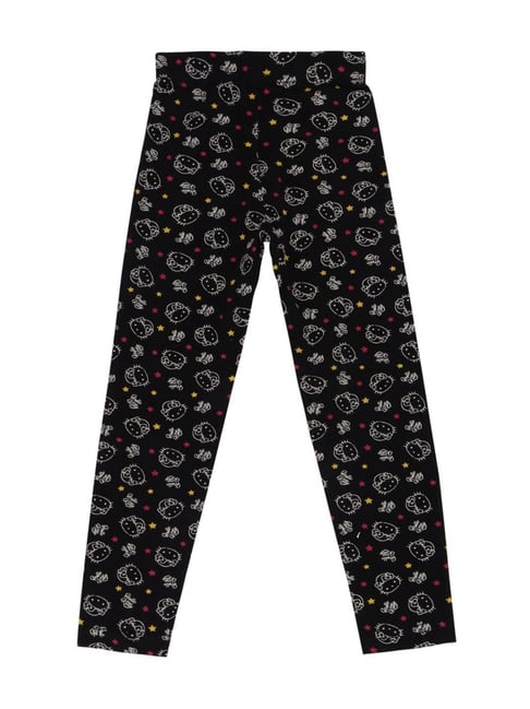 Bodycare Kids Black Cotton Printed Leggings-picture-32