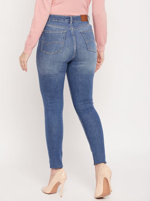 Buy Blue Jeans & Jeggings for Women by ZHEIA Online | Ajio.com