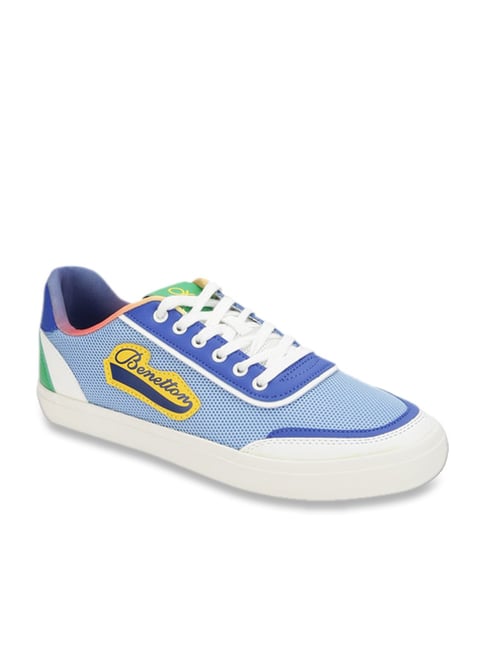United Colors of Benetton Men's RETRO Blue Casual Sneakers
