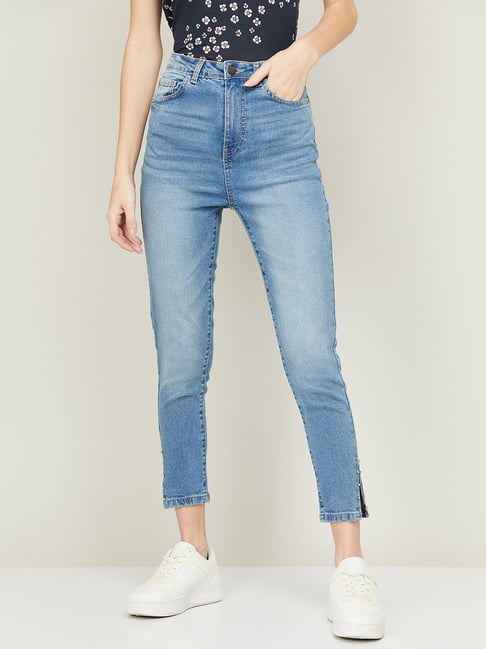 Fame Forever by Lifestyle Blue Cotton High Rise Jeans