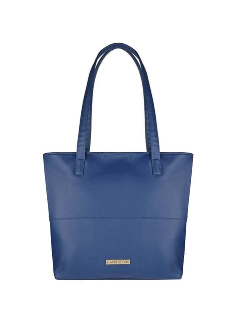 Caprese Blue Solid Medium Shoulder Bag