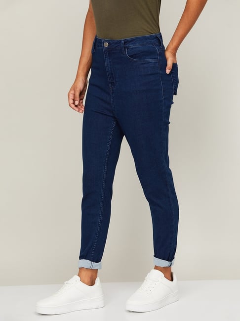 Buy Ginger by Lifestyle Blue Mid Rise Jeans for Women Online Tata CLiQ