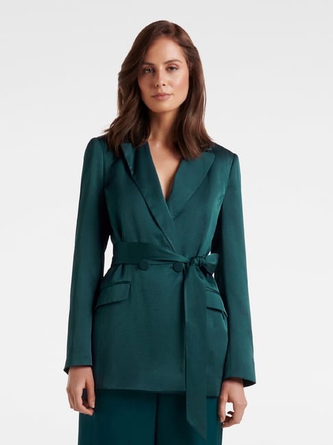 Buy Forever New Teal Blazer for Women's Online @ Tata CLiQ