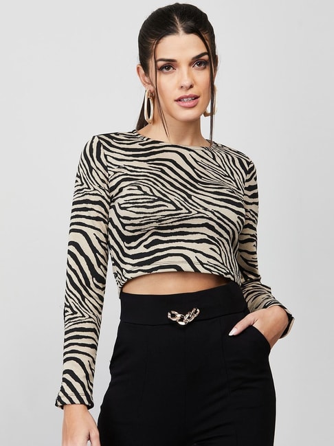 Buy Animal Print Tops Online In India At Best Price Offers | Tata CLiQ