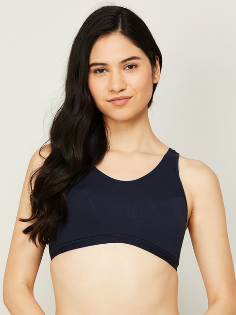 Ginger by Lifestyle Navy Full Coverage Sports Bra