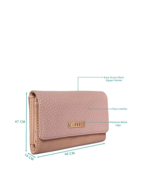 Caprese Women Pink Artificial Leather Wallet