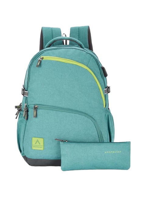 Aristocrat 32 Ltrs Green Medium Laptop Backpack