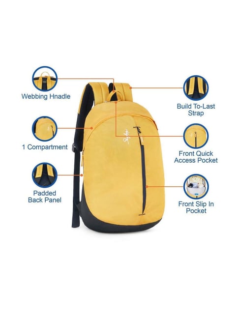 Buy Skybags 17 Ltrs Yellow Medium Backpack Online At Best Price Tata CLiQ