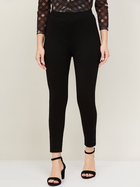 Curve Carys Whittaker Black Coated High Waisted Jeans  In The Style