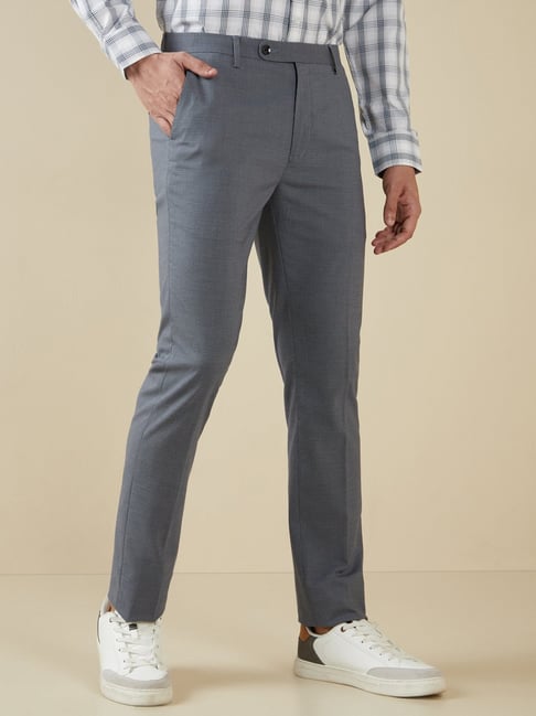 Buy WES Formals by Westside Black Ultra Slim Fit Trousers Online at best  price at TataCLiQ