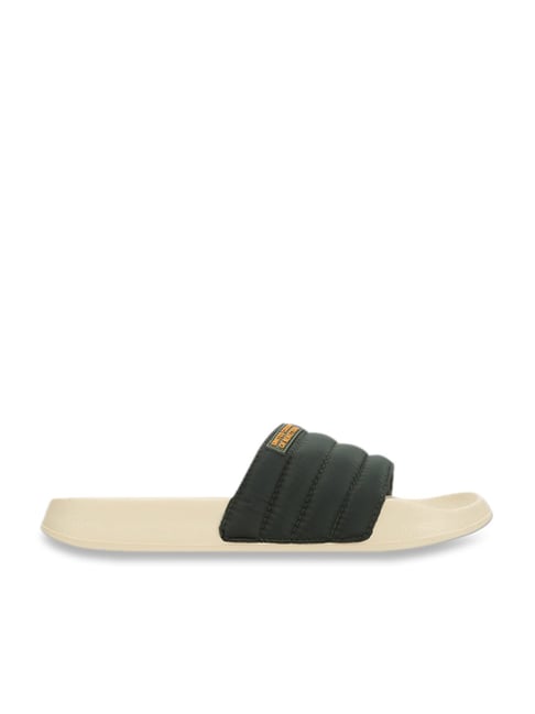 United Colors of Benetton Women's PUFFY Black Slides