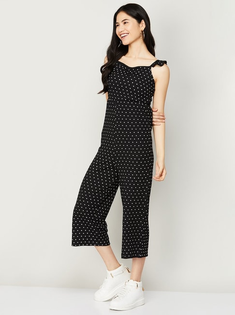 Buy Old Navy women petite v neckline polka dots print jumpsuit brown Online  | Brands For Less