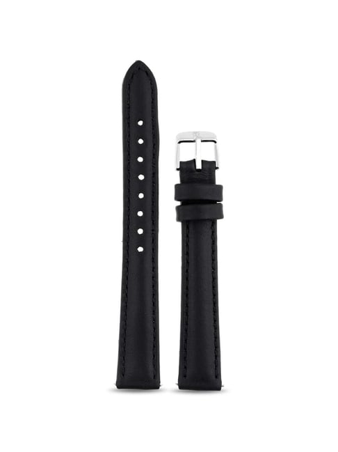 Titan 14 mm Black Genuine Leather Strap for Women