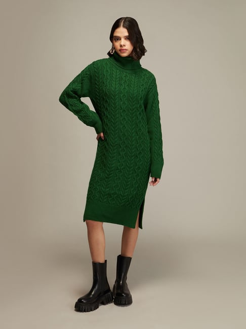 Twenty Dresses Green Sweater Dress Price in India