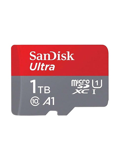 SanDisk Ultra 1TB microSDXC UHS-I Card for Smartphones (Red/Grey)