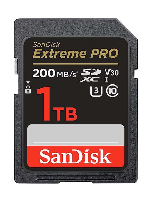 SanDisk Extreme Pro SD UHS I 1TB Card for DSLR and Mirrorless Cameras  (Black)