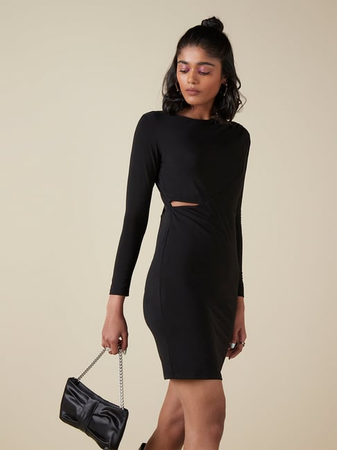 Nuon by Westside Black Keyhole Dress Price in India