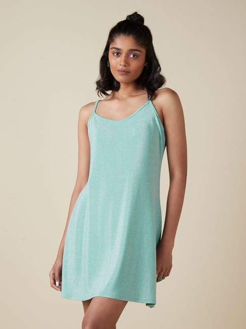 Nuon by Westside Green Shimmer Dress Price in India