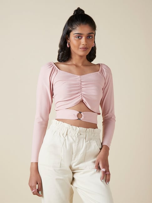 Buy Nuon by Westside Blush Pink Top for Online Tata CLiQ