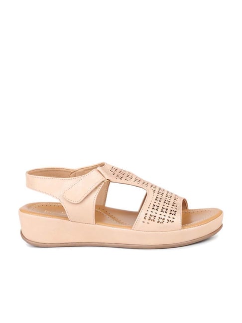 Inc 5 Women's Peach Ankle Strap Wedges