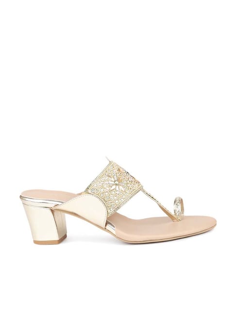 Inc 5 Women's Gold Toe Ring Sandals Price in India