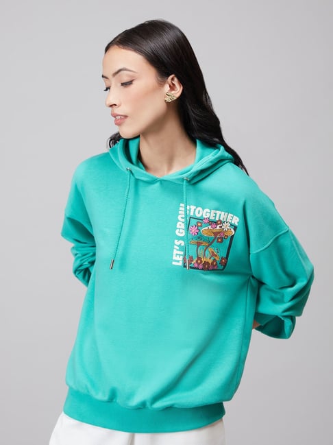 graphic-print hoodie